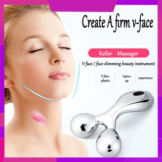 3D Massager Facial Massager Face Massage Roller Face Body Slimming Massage V Shape Face Roller Beauty Face Lifting Tool（ Massage）脸部按摩滚轮