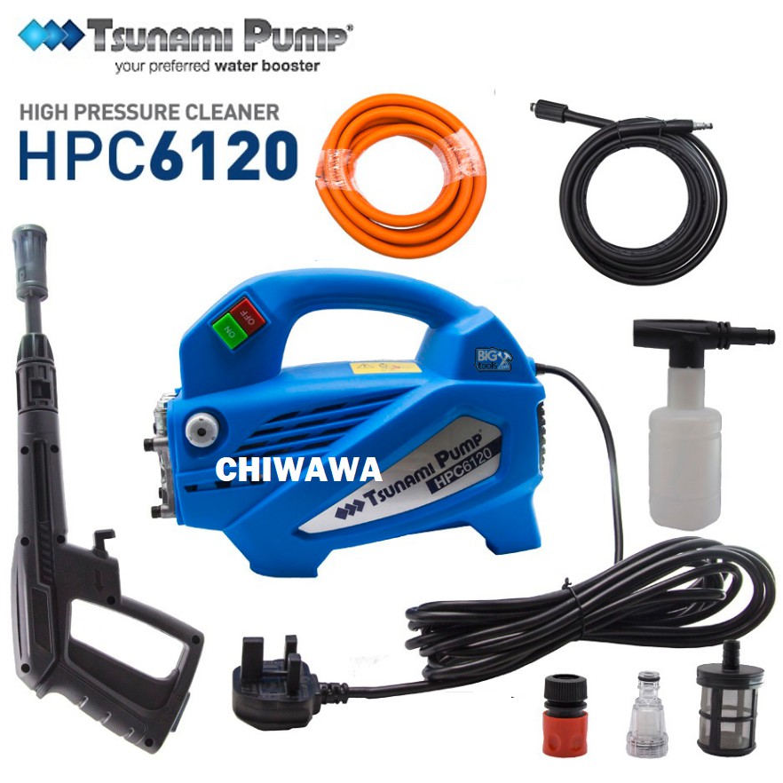 1 Year Warranty Tsunami Hpc6120 High Pressure Cleaner Water Pump Water Jet Shopee Malaysia