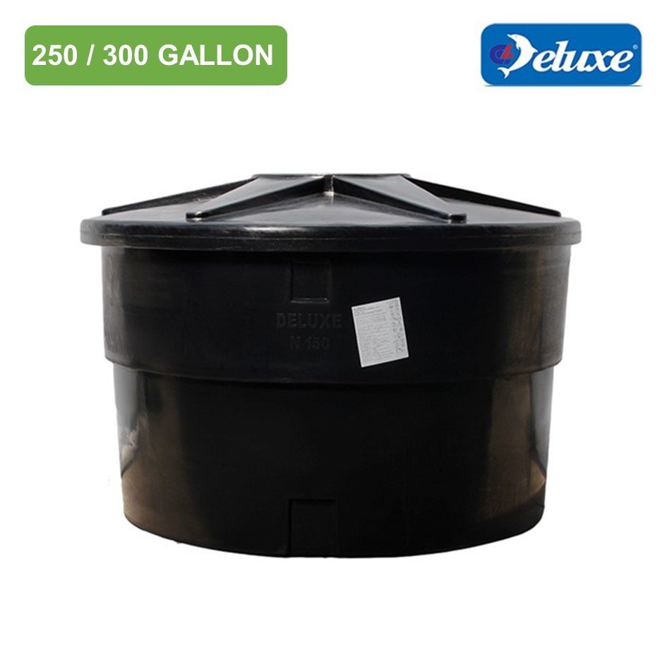 250 300 Gallon Deluxe Polyethylene Round Type Water Tank Tangki Air Shopee Malaysia