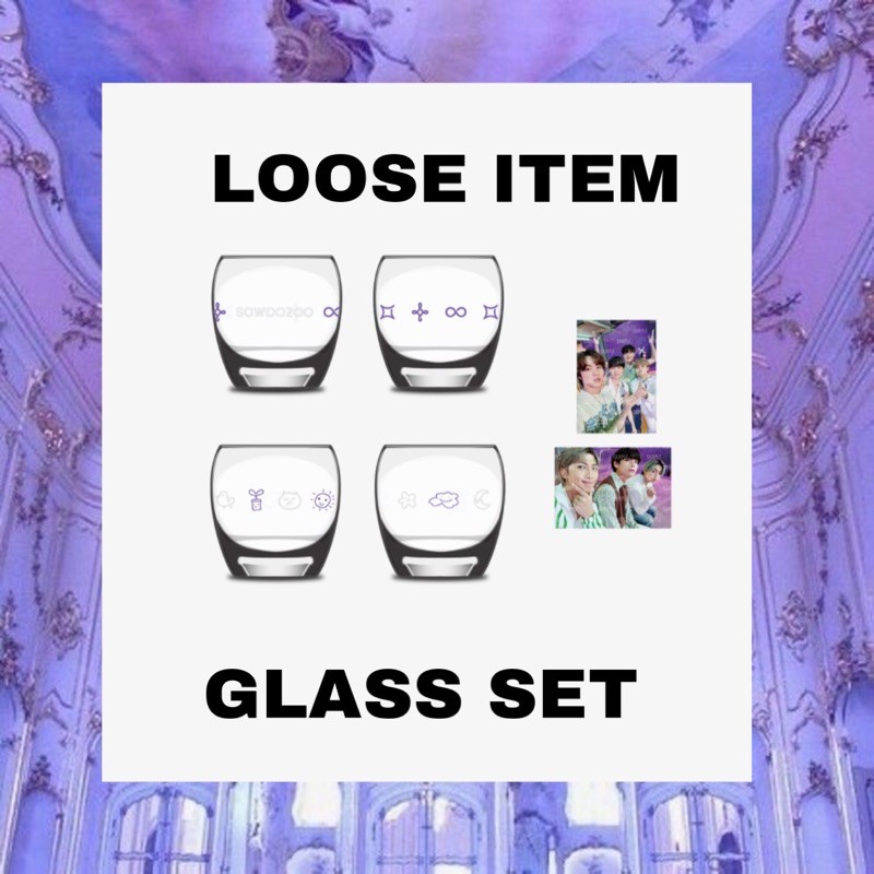 LOOSE ITEM] BTS 2021 SOWOOZOO GLASS SET OFFICAL MERCH | Shopee