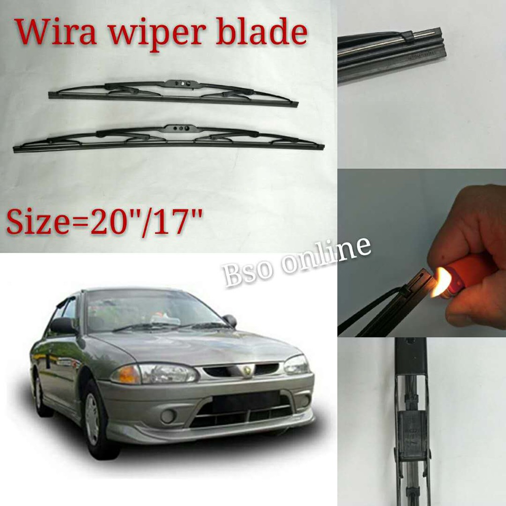 Proton Wira Wiper Blades 17 X20 1 Set Shopee Malaysia