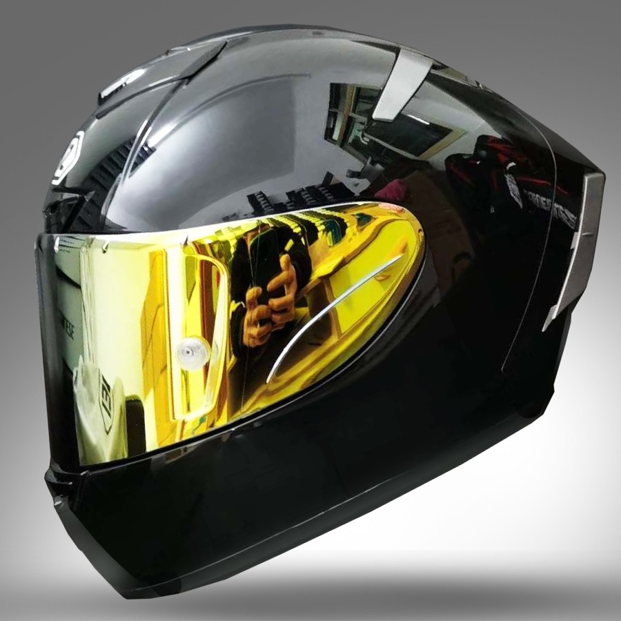 Shoei X14 Glossy Black Full Face Motorcycle Helmet Riding Car Motocross Racing Motorbike Helmet Shopee Malaysia