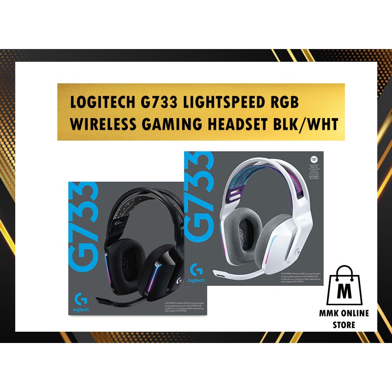 LOGITECH G733 LIGHTSPEED RGB WIRELESS GAMING HEADSET BLACK (981-000867 ...