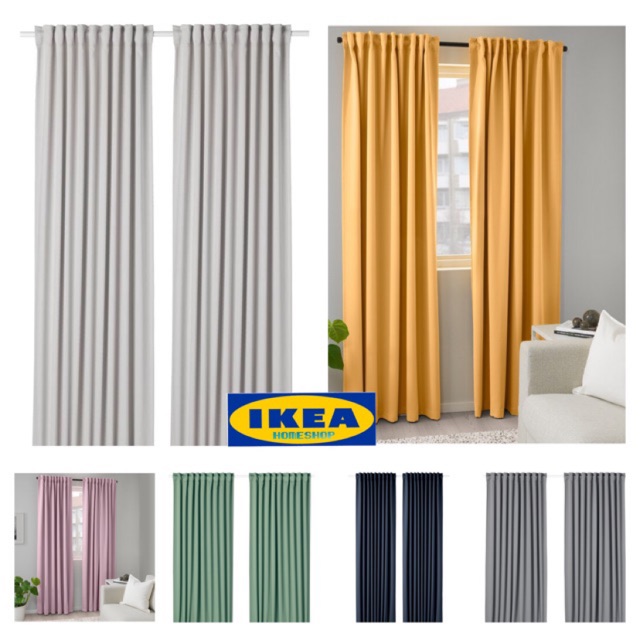  IKEA  2PCS MAJGUL black out curtains Langsir  Tebal Ikea  sesuai utk 