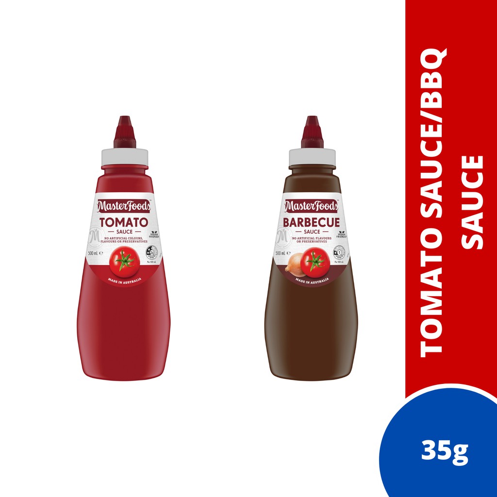 MasterFoods Squeezy Tomato/BBQ Sauce 500ml Shopee Malaysia