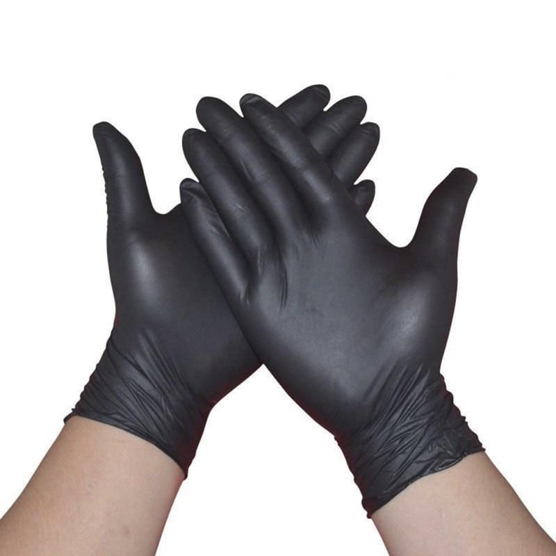 [READY STOCK] Disposable Glove (Black)/ Sarung tangan getah hitam 1 PAIR