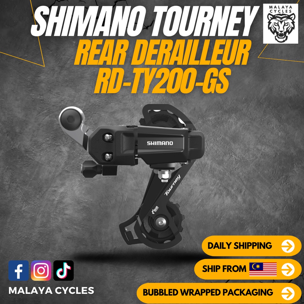 SHIMANO TOURNEY REAR DERAILLEUR RD-Ty200-GS | Shopee Malaysia