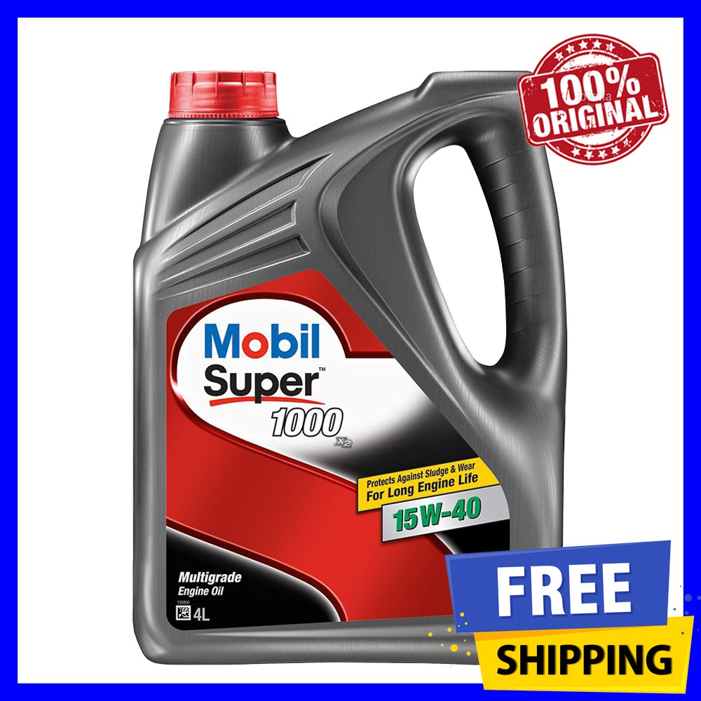 Mobil Super 1000 15W40 SN PLUS Engine Oil (4L) 15W40 Shopee Malaysia