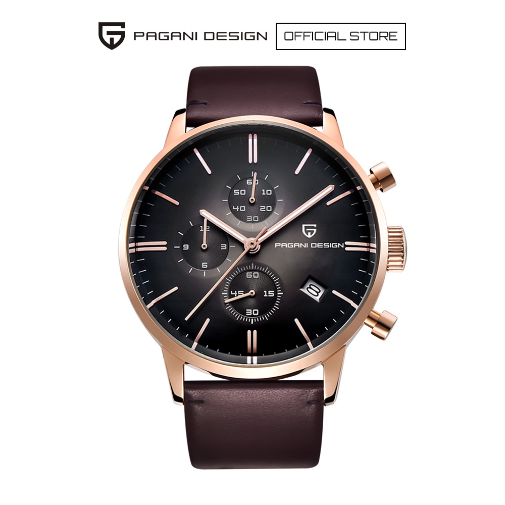 Pagani Design Men's Leather Quartz Chronograph Watch PD-2720 | Shopee ...