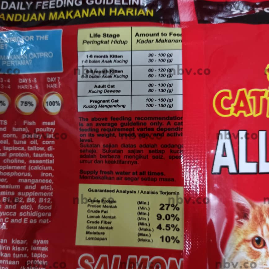 🔥Ready Stock🔥 CATPRO CAT FOOD SALMON TUNA 400G MAKANAN KUCING DRY CAT  FOOD KUCING Makanan Ikan