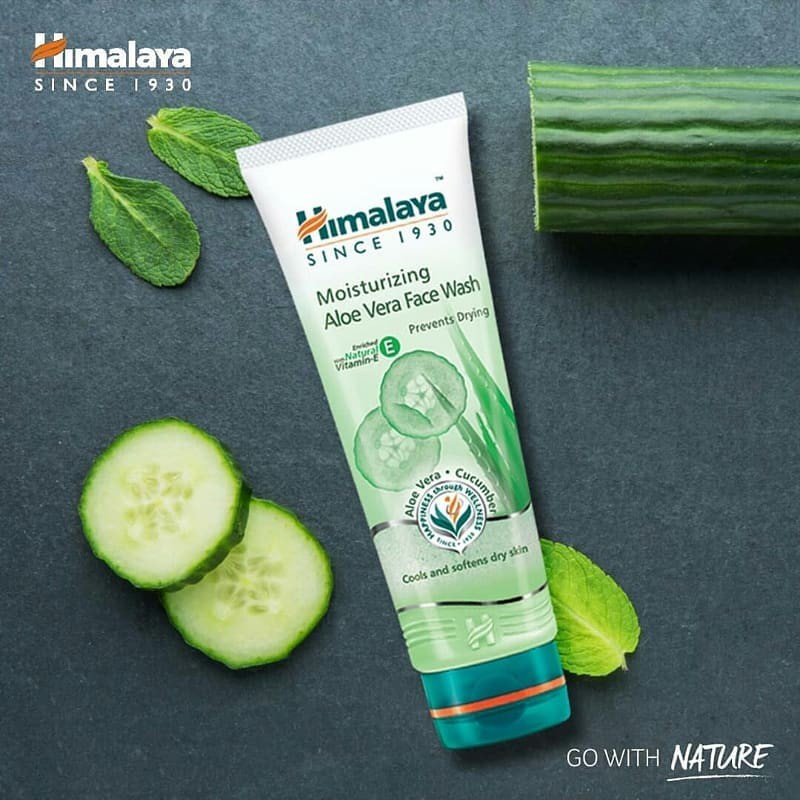 Himalaya Herbals Moisturizing Aloe Vera Face Wash,100ml | Shopee Malaysia