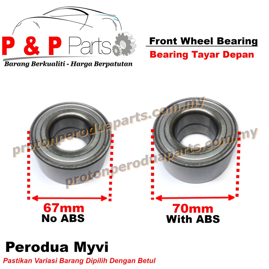 Bearing Untuk Tayar Belakang Basikal