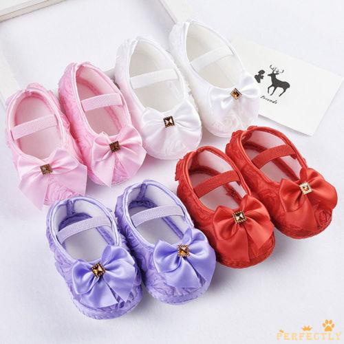 Baby Infant Soft Sole Crib Toddler Newborn Shoes 0-18 M Anti-slip Kids Girls 