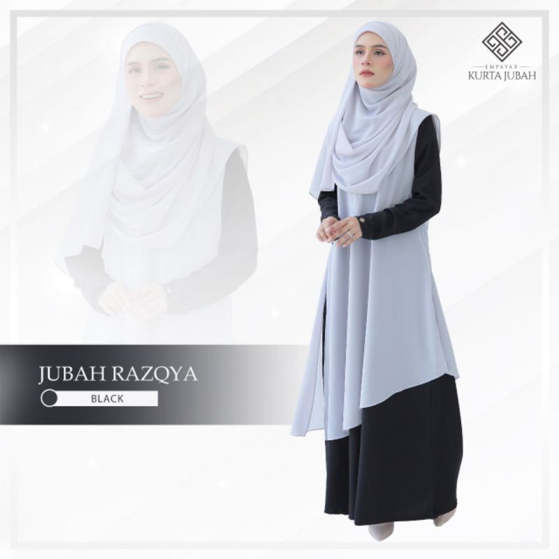 RAZQYA JUBAH Set Sedondon Baju 2024 Couple Muslimah Raya Nikah Tunang Dress Abaya Umrah Nursing Purp