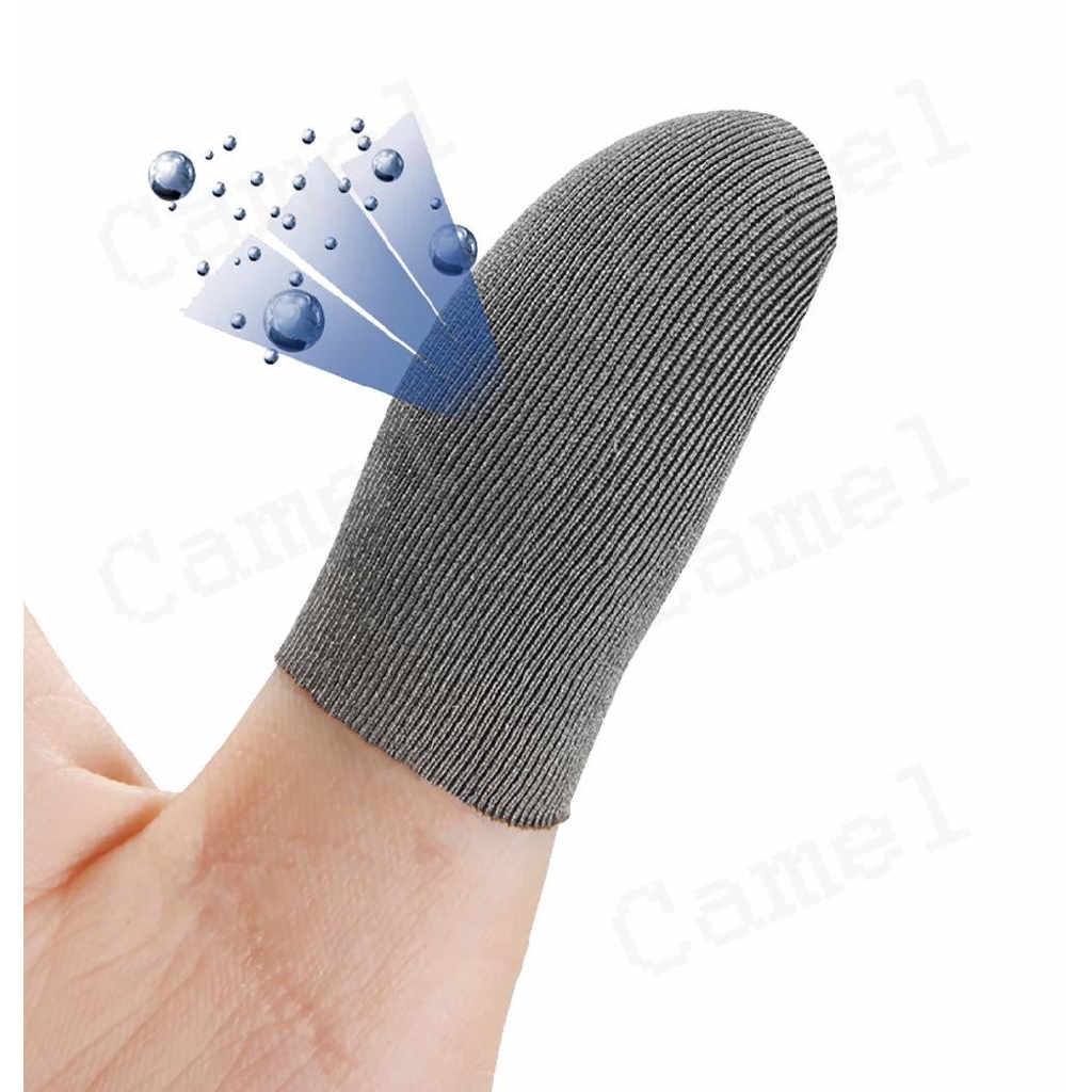 White 10 Pack MOMOFLY Glass-Silver Fiber Finger Sleeves for Gaming Super Soft Light Anti-dislodging Touch Screen Breathable Anti-Sweat Shoot Aim for PUBG Mobile Glass-Silver Fiber 