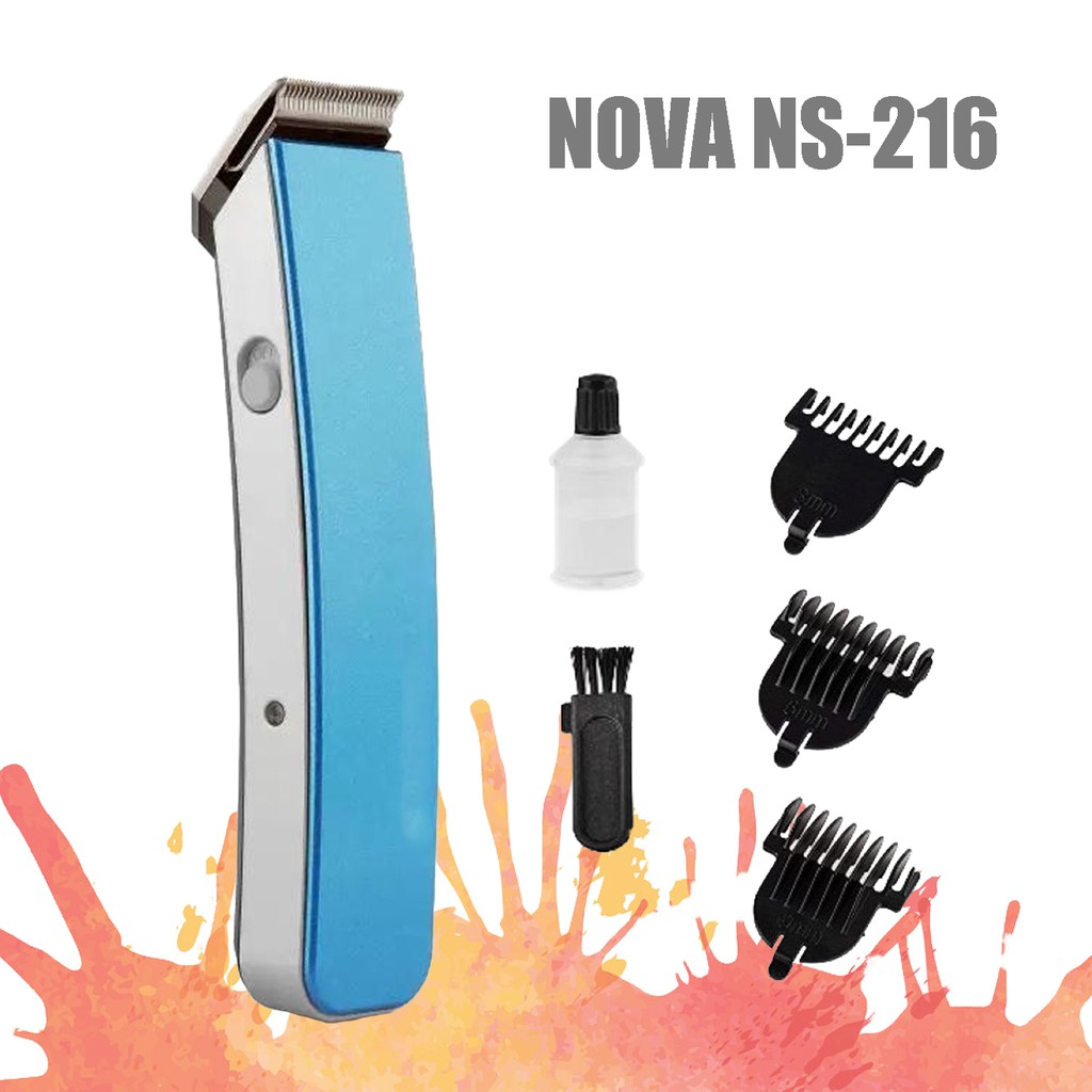 🌹[Local Seller]  NOVA NS-216 PROFESSIONAL RECHARGEABLE HAIR TRIMMER CUTTER SHAVER CLIPPER MESIN
