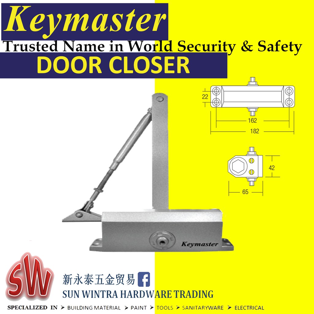 Keymaster Door Closer With Speed Control Shopee Malaysia