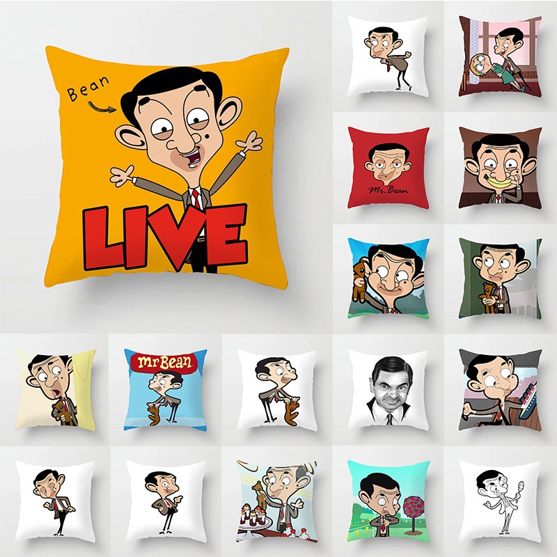 Pillowcase]  Cartoon Comedy Master Character Printing Leather Sofa  Bed/bed/car Peach Leather Pillowcase 45*45cm | Shopee Malaysia