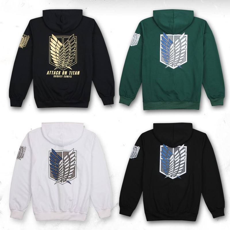 attack on titan pullover hoodie