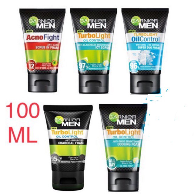 Garnier Men Facial Foam Pembersih Muka 100g Assoted Shopee Malaysia