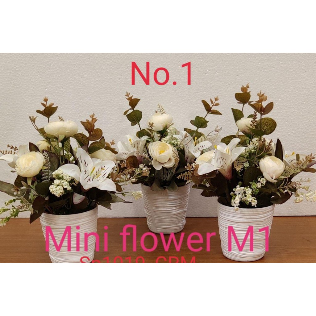 Mini Table Flower Deco Bunga Hiasan  Meja  mini M3 Shopee  