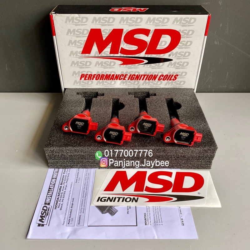 MSD Ignition Coil K Series K20 K24 / DC5 CL7 FD2 Shopee Malaysia
