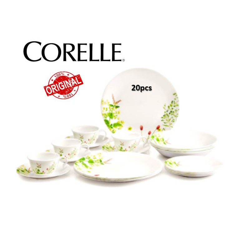 corelle 20pcs dinner set