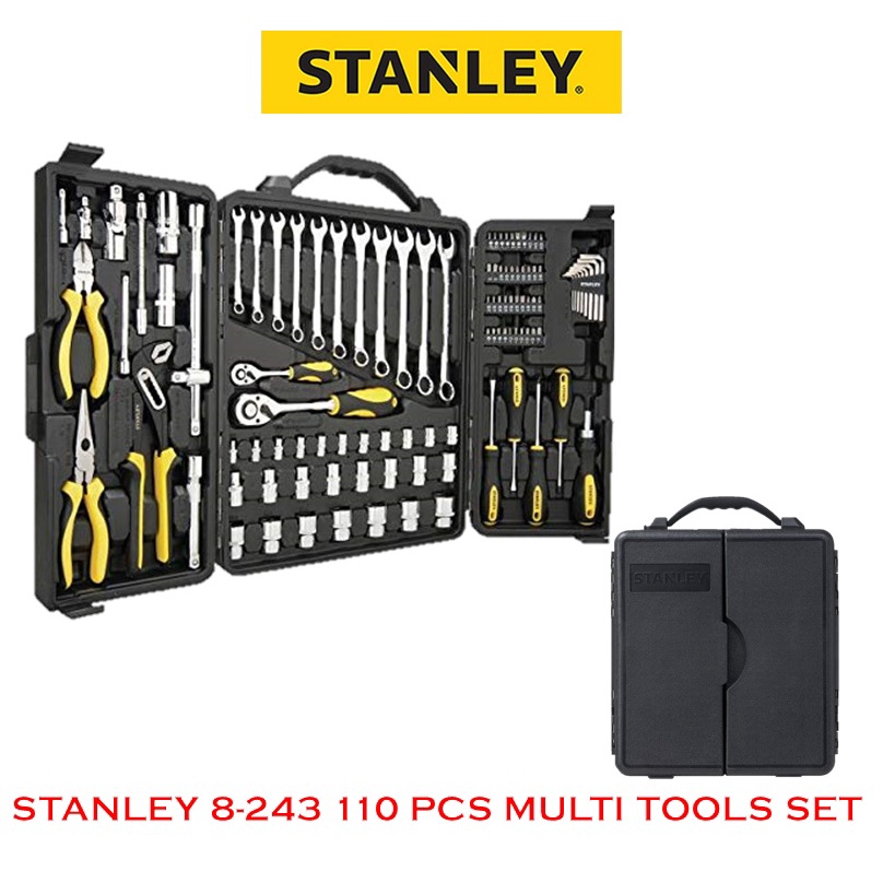 Stanley 81243 110 PCS MultiTool Set With Briefcase (81243) Shopee