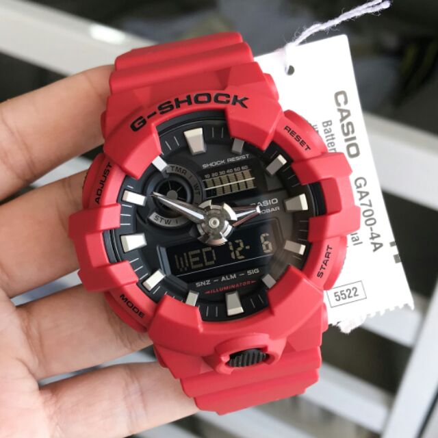 g shock ga700 red
