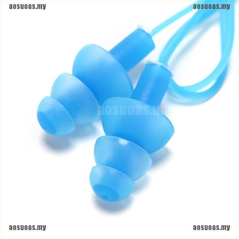 5Pairs Gel Cord String Ear Plugs Soft Flexible Silicone AntiNoise