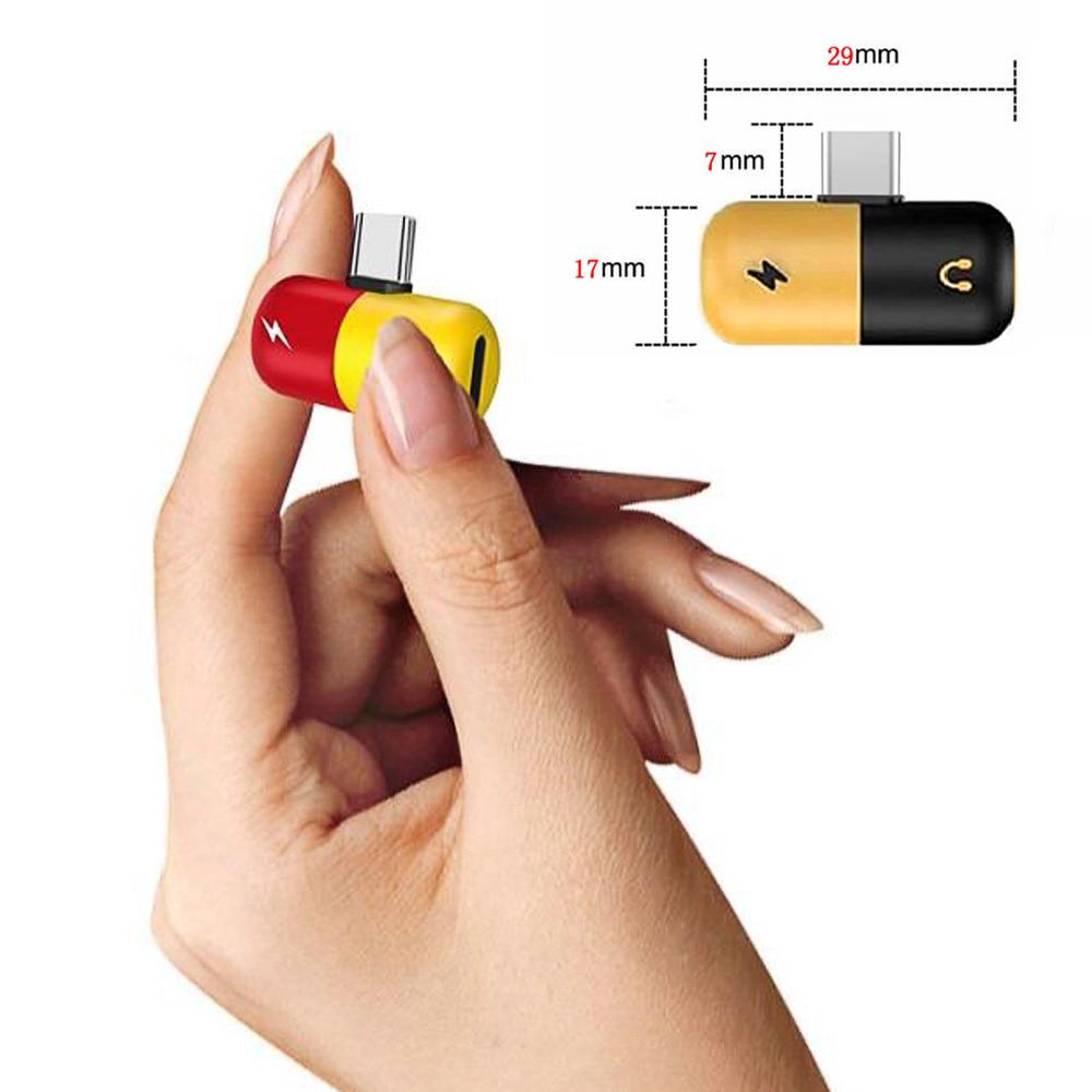 Type C To 3.5 mm Earphone Jack Adapter USB Type C Charging