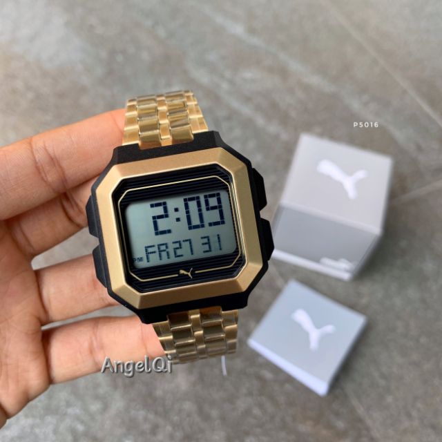 puma stainless steel back watch