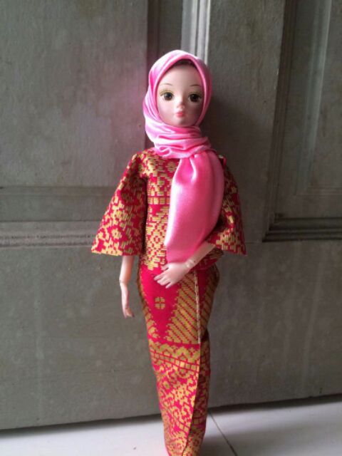 baju raya barbie doll