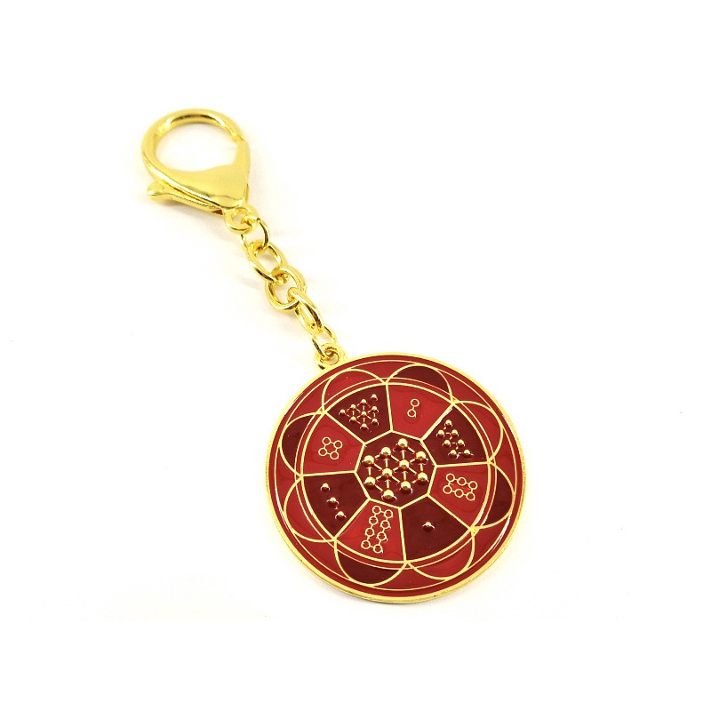 Sum-of-Ten Amulet Feng Shui Keychain - attract powerful completion luck