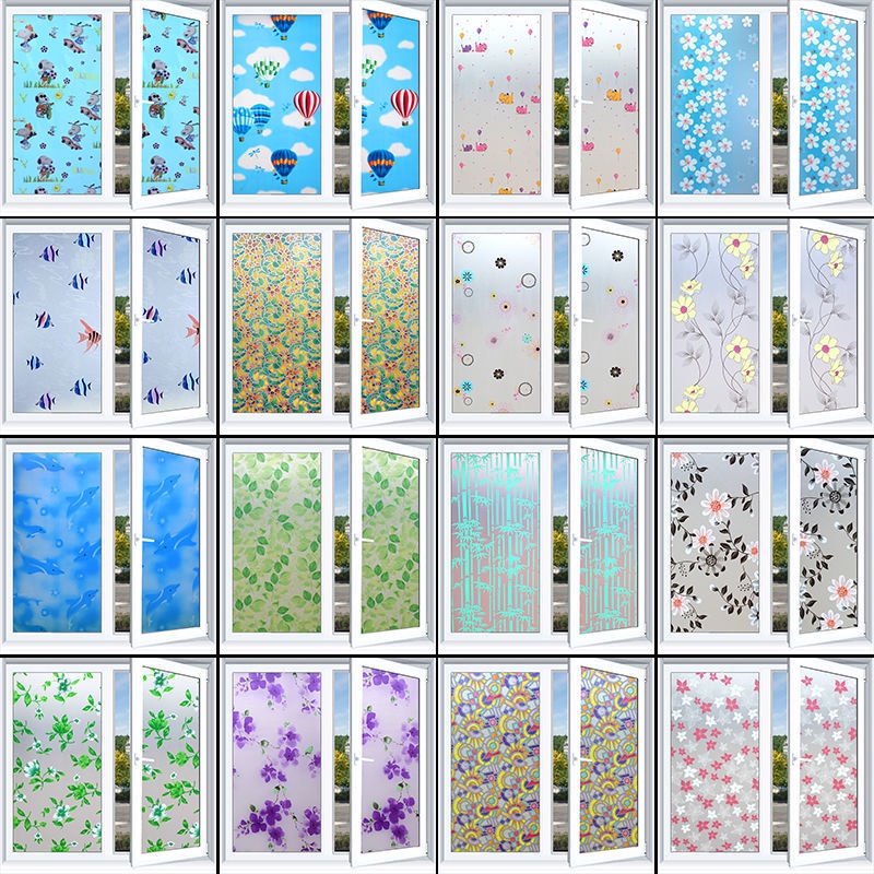 90*100cm Window Film Sticker Bathroom Sliding Glass Doors Toilet