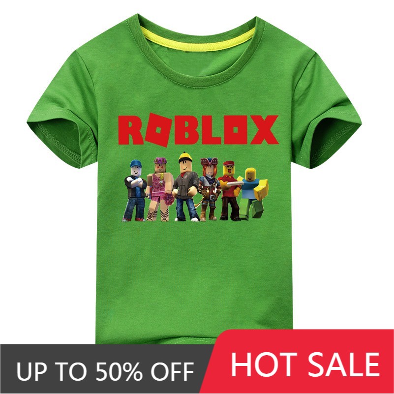 Ready Stock 2019 Summer Children Boy S Girls Tops Roblox Boy T Shirt Cotton T Shirts In Boys Shopee Malaysia - foto foto baju adidas roblox