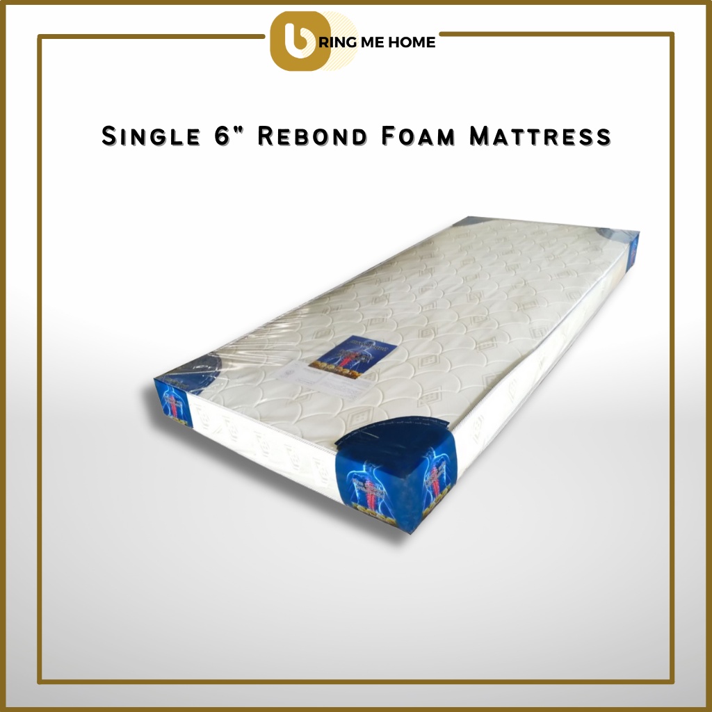 BMH 6 Inch Single Reborn Foam Mattress With Quilting Single Size ...