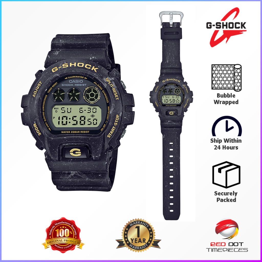 高級素材使用ブランド CASIO G-SHOCK クォーツ DW6900WS-1JF 腕時計