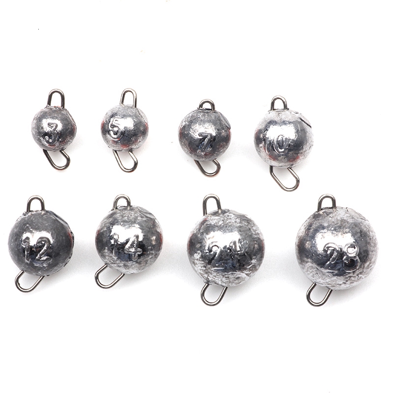 5pcs Fishing Lead Sinker Weight 3g28g Sinker Hook Connector Quick