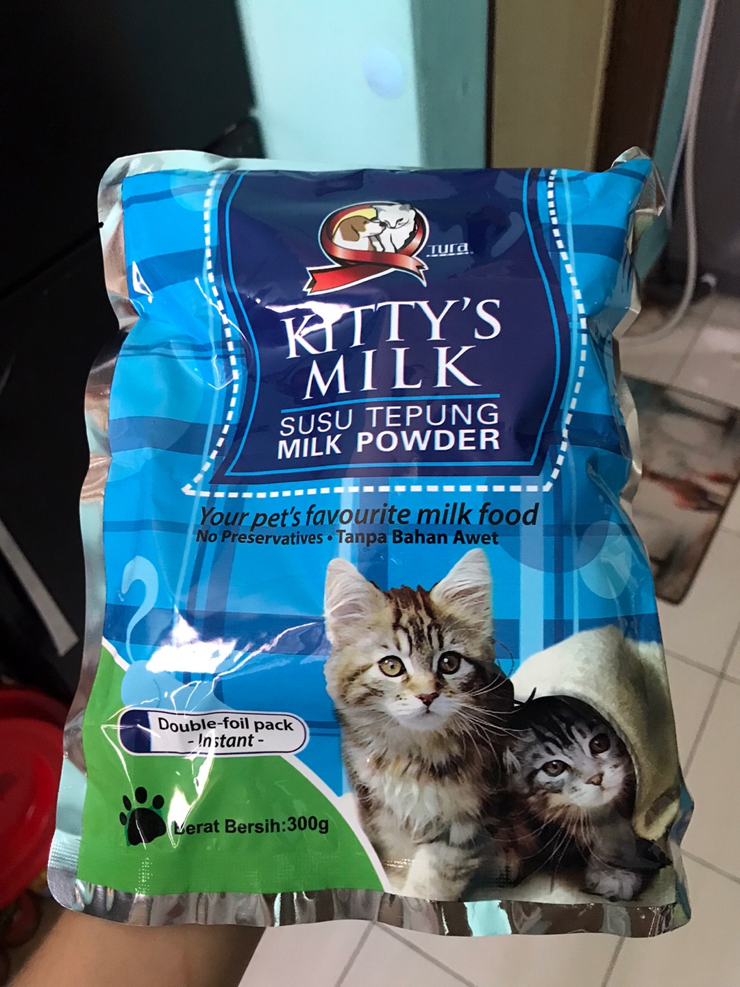 Tura Kittyu0027s Milk / Cat Milk / Tepung Susu Kucing 300G  Shopee 