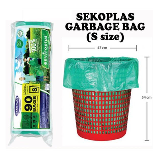 plastic garbage bags sizes