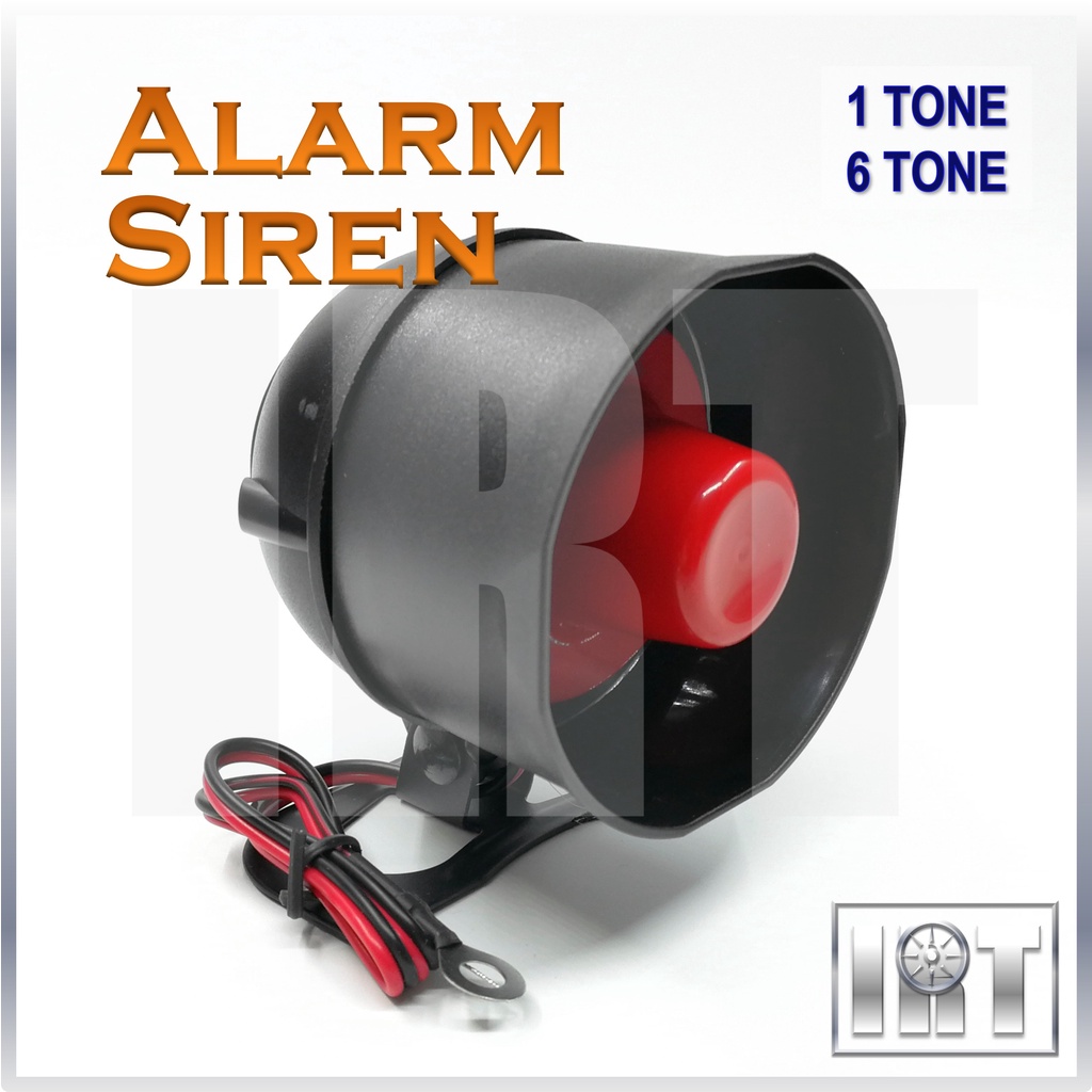 Siren Horn Car Alarm 12V 1 Tone 6 15W Speaker Kereta Anti Thief Theft Central Lock Saga Wira Kancil Alza Viva BLM FLX
