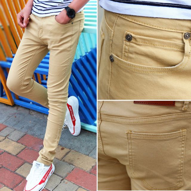 khaki colored jeans