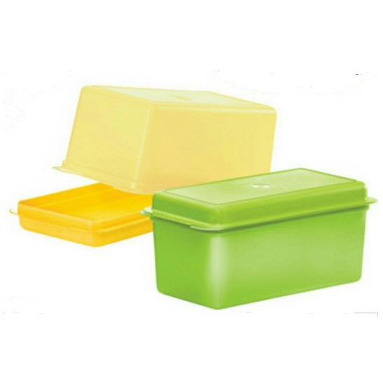 TUPPERWARE BREAD SERVER YELLOW GREEN 3L