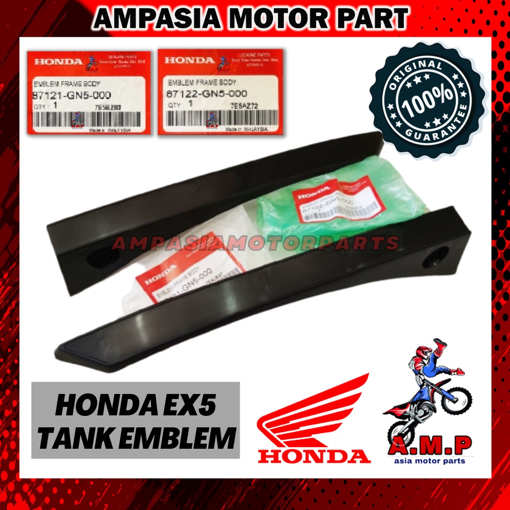 HONDA EX5 TANK EMBLEM FRAME BODY (L/R) 100% ORIGINAL GENUINE HONDA BSH ...