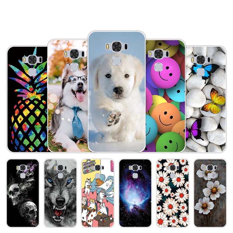 For Asus Zenfone 3 Max Zc553kl Case Silicone Cover Painted Soft Tpu Pets Floral Cover For Asus Zenfone3 Max 5 5 Zc553kl Shopee Malaysia