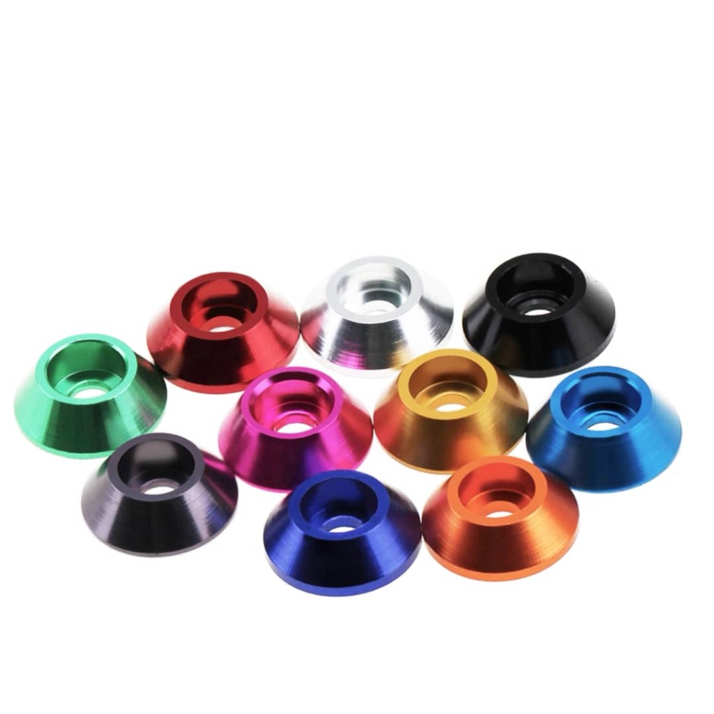 ANODIZED ALUMINIUM M3 COUNTERSUNK WASHERS 4PCS | Shopee Malaysia