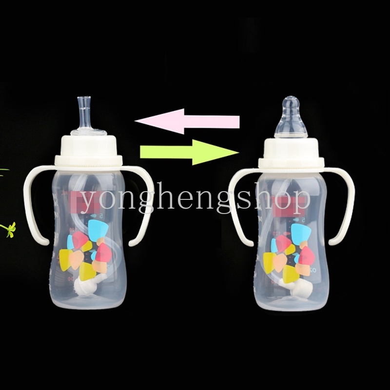 Baby Bottle Straw Replacement Wide Mouth Caliber Silicone Feeding Pacifier Learn Drinking Cups Straw Head Replace
