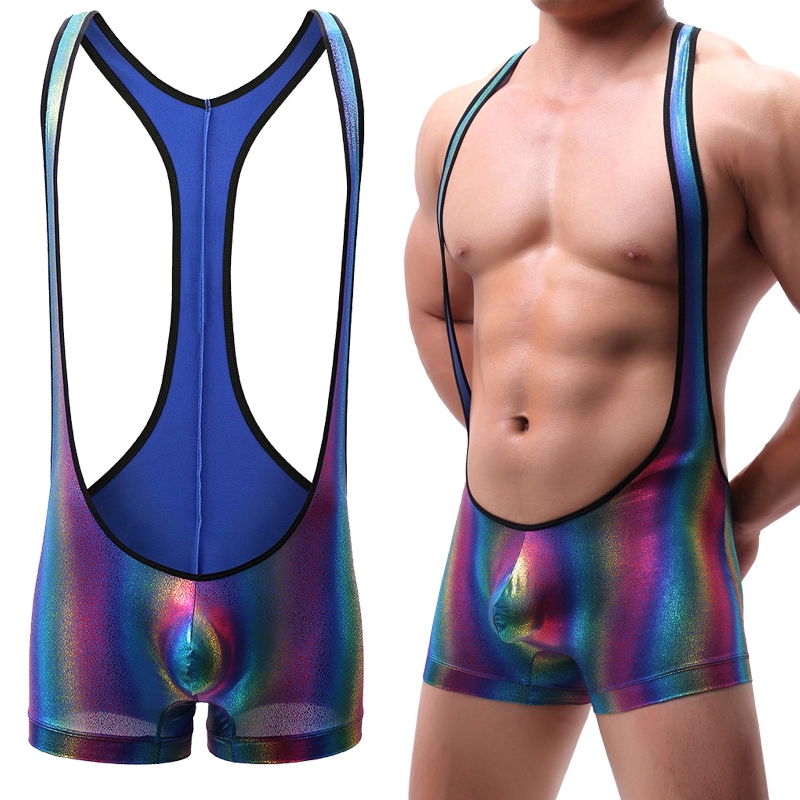 rainbow wrestling singlet