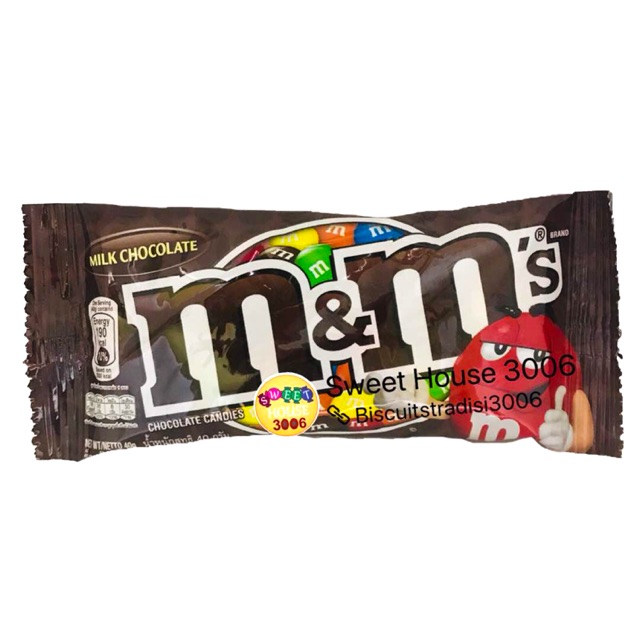 M&M Chocolate Beans Candies Milk Chocolates Crispy Peanut Candy Childhood Snack Makanan Ringan Gula Smarties Sweet House